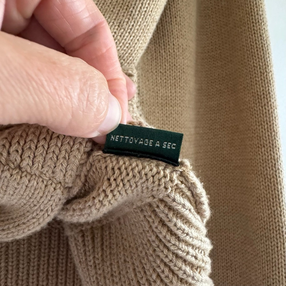 Lauren Ralph Lauren Shawl Collar Cardigan L Leather Buckle Equestrian Old Money - Picture 6 of 12